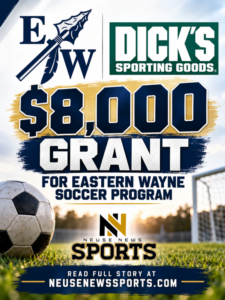 Eastern Wayne soccer $8,000 Dick's Sporting Goods grant graphic