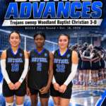 Bethel Christian Academy Trojans advance in NCCSA volleyball playoffs with 3-0 victory over Woodland Baptist Christian, sets 25-12, 25-19 and 25-8