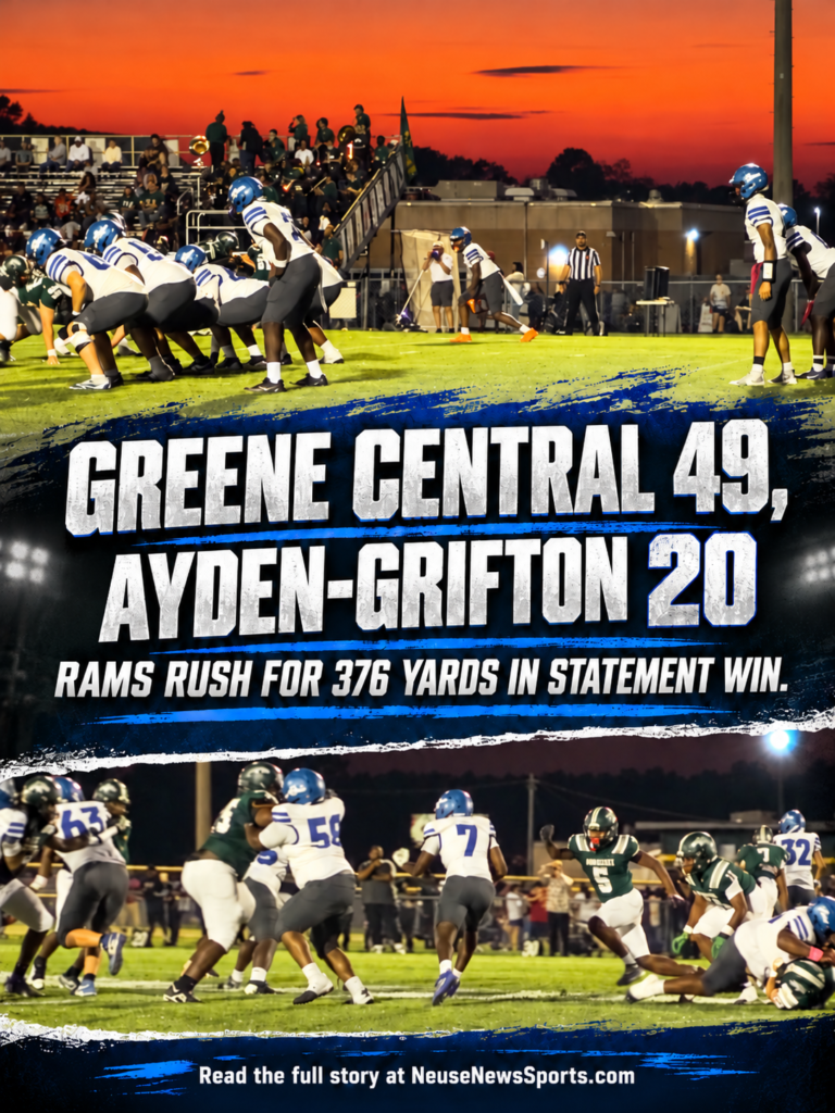 Greene Central defeats Ayden-Grifton 49-20 after rushing for 376 yards