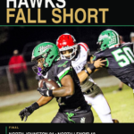 North Lenoir Hawks football title graphic reading “Hawks Fall Short.”